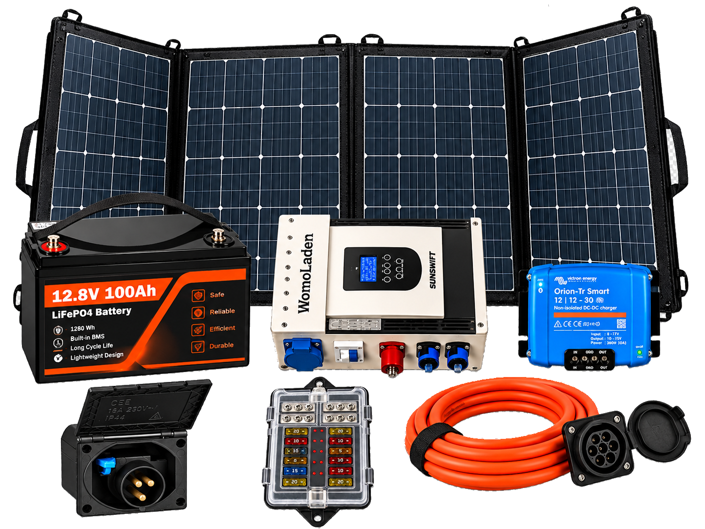 RoadPower Lite – alle onderdelen in beeld