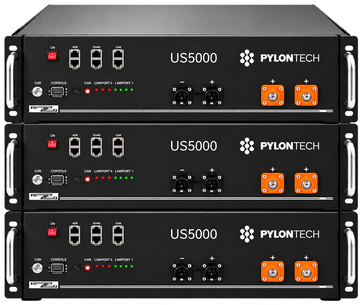 Pylontech lithium-accu (3x) van de Adventure Set Titan