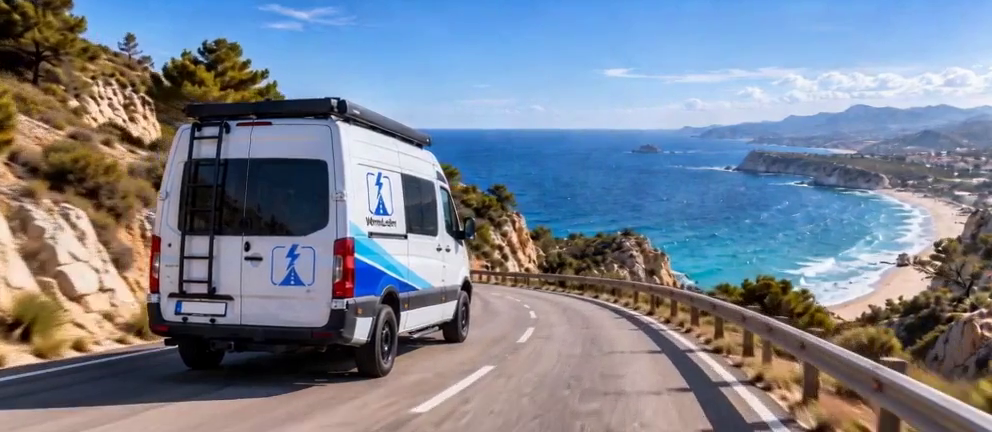 WomoLaden camper met zelfvoorzienende stroomvoorziening – startvideo (mobiel)